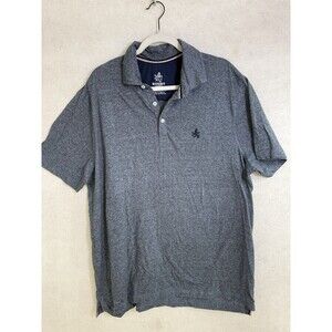 Rugby University Shirt Men Extra Large Blue V Neck Modern Preppy Short Sleeve XL